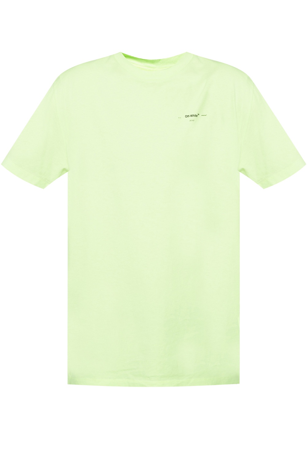 Neon green outlet off white shirt